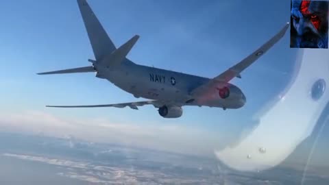 Russian fighter jet earlier today intercepted a US Navy P-8 Poseidon