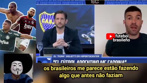 JOGADOR ARGENTINO SURPREENDE JORNALISTA ARGENTINO AO FALAR SOBRE O FUTEBOL BRASILEIRO