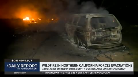 California wildfire forces evacuations for 28,000 people CBS News