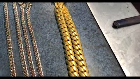 Making a Pure Gold Cuban Link Chain (Handmade 24 Karat)