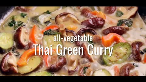 Keto Dinner Ideas – Keto All-Vegetable Thai Green Curry