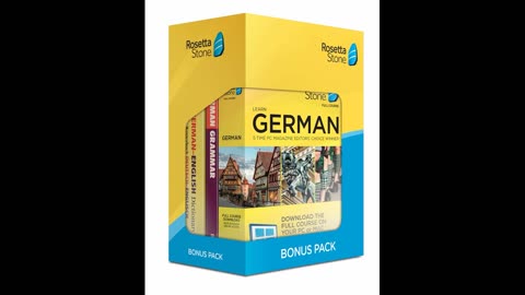 Learn German Rosetta Stone Bonus Pack (24 Month Subscription + Lifetime Download + Book Set)