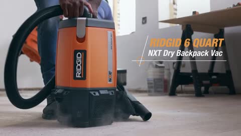 RIDGID? 6 Quart NXT Dry Backpack Vac