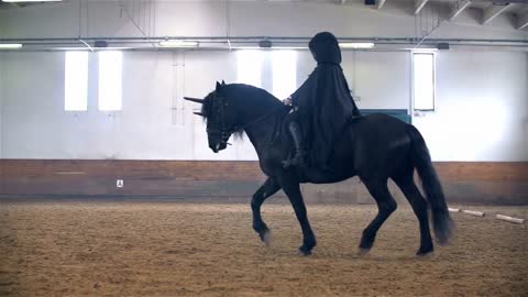 Lord Of The Rings Lord Sauron on Black Horse Riding