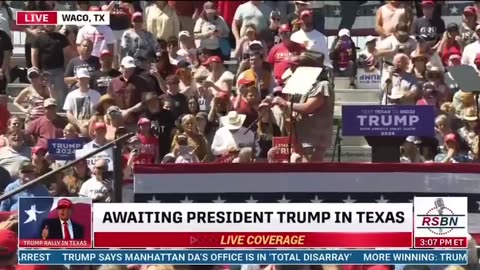 Ted Nugent At Trump Rally In Waco, Texas