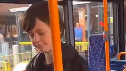 10 year old gets drunk and threatens lady on the bus. Of yeah he's vaping to