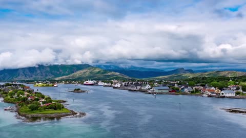 bronnoysund beautiful nature norway timelapse bronnoysun