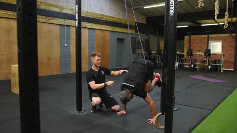 Banded both KNEES OFF Frog to Handstand // School of Calisthenics