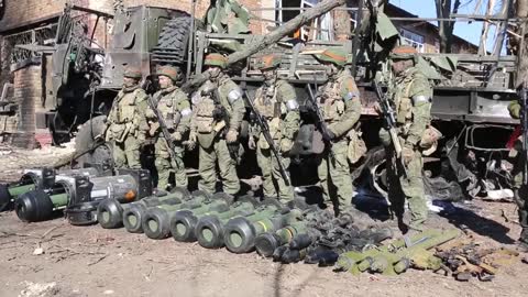 Lot of captured Ukrainian Javelin, NLAW, Panzerfaust launders of anti-tank missiles and Igla MANPADS