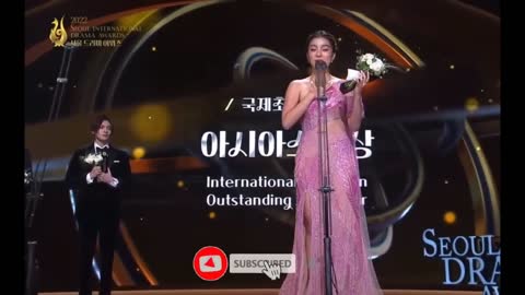 Belle Mariano receives her Outstanding Asian Star Award at Seoul International Drama Awards 🥳💖