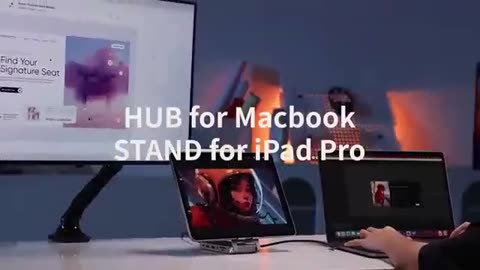 Cabletime: The Ultimate Foldable Hub&Stand for iPad Pro/Mac