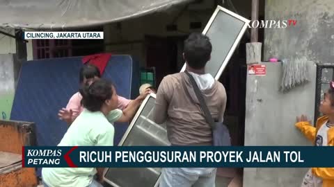 Ricuh Penggusuran 62 Rumah untuk Proyek Jalan Tol Cibitung-Cilincing