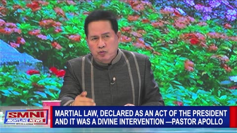 Martial law, declared as an act of the president and it was a divine intervention —Pastor Apollo