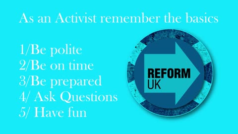 ReformUK Scotland Activist Training Series Episode 5