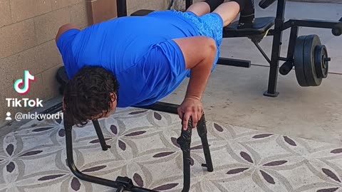 20 Push Ups Off Bench!