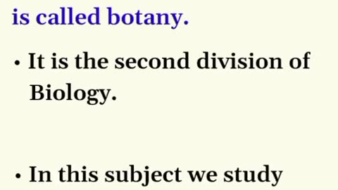 What is botany