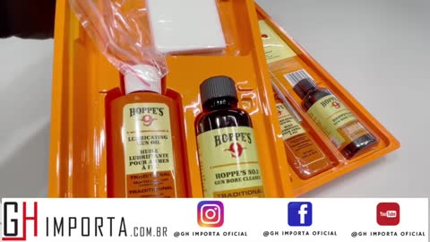 Kit manutenção e limpeza Hoppes pistol 9 357 38