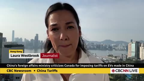 China expressing 'strong dissatisfaction' with Canadian tariff on Chinese EVs