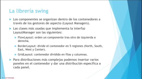 Java parte 19. Interfaces gráficas de usuario (parte 1). La librería swing.