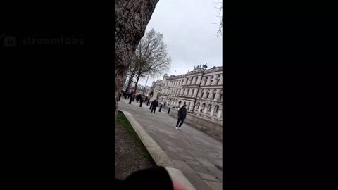 In front of No10 Downing Street, protesting against the Covid insanity...