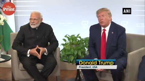 Donald Trump And Narendra Modi First Time Meeting!!