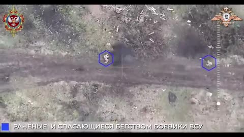 RU POV: 27-11-2023: Ukrainian soldiers hit by Russian drone dropped grenade