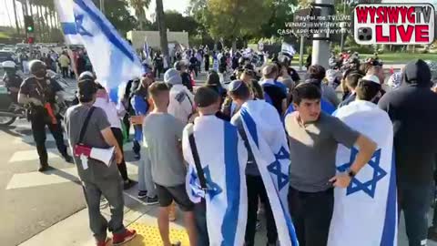 Wysiwyg Tv Beverly Hills pro Israel rally.