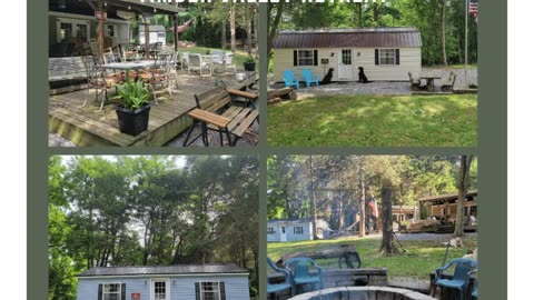 Wedding Lodging Glamping Clear Spring Maryland 3-Cabin Campground