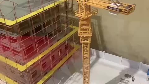 building site tower crane model