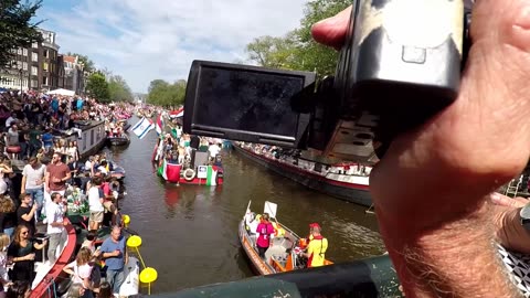 Canal Pride1. Amsterdam Nederland's Gay LGBTQIA+Pride 2017 Amsterdam