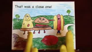 Reading Comprehension Activity for Kids - Pizza and Hot Dog Meet Burger Part 2