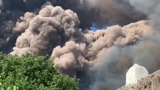 Stromboli Volcano Eruption