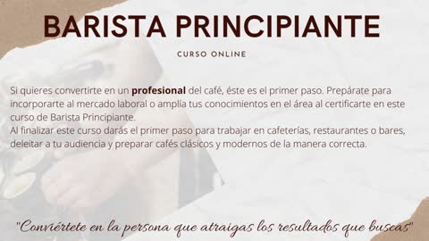 Barista Principiante