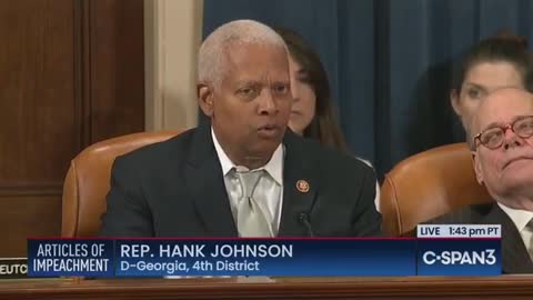 Hank Johnson suggests Trump kidnapped Ukraine president's teenage daughter