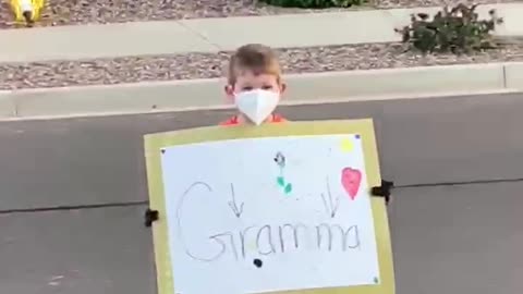 Cute Quarantine Birthday Surprise while Grandma Battles with MS