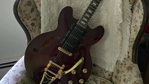 Trent Page's Epiphone Riviera guitar.