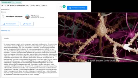 Graphene Detected in COVID-19 Vaccines by Pablo Campra from Universidad de Almeria