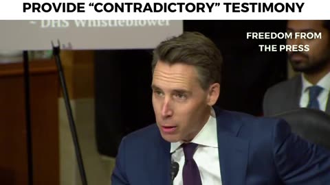 Josh Hawley Accuses Mayorkas of PERJURY After New DHS Whistleblower Testimony