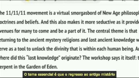 11 11 LUCIFERIANISMO DA NOVA ERA