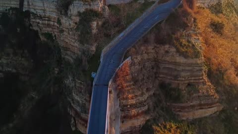 Civita di Bagnoregio is a medieval castle town with a picturesque location, Italy