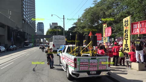 Say No to Racism & Exploitation! - Say Yes to Justice & Status For All! (Nathan Phillips Square))