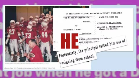 Fact Check: Walz DID Coach High School State Football Championship Team, Did NOT Lose Job Over DUI