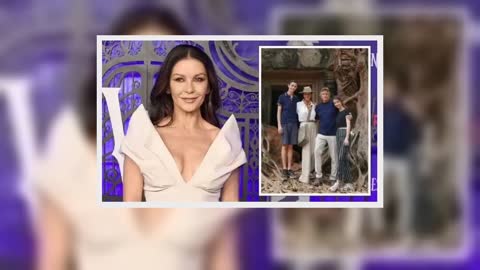 Catherine Zeta Jones shares new family snap w.i.t.h hubby Michael Douglas in 'serious' update