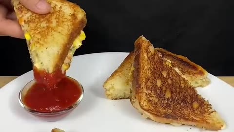 Cheese Corn Sandwich ASMR Cooking 😋