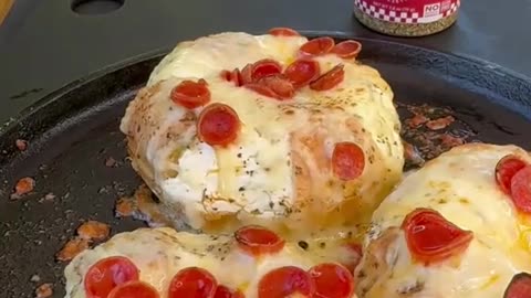 Pizza stuffed bagels