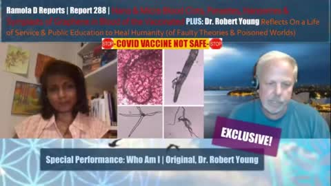 CLOTS, NANOWIRES, PARASITES, SYMPLASTS OF GRAPHENE IN VACCINATED BLOOD:DR. ROBERT YOUNG