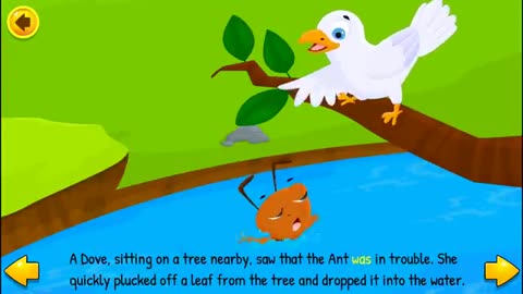 The Ant 🐜 and the Dove 🕊️ a moral story for little kids who don't go to school 🎒