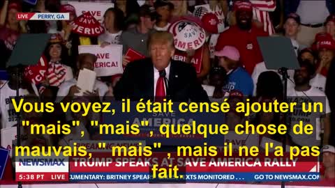 Rallye de Donald Trump, le 25 septembre 2021, à Perry en Géorgie