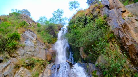 beautiful waterfall nature video.4k Ultra HD videos