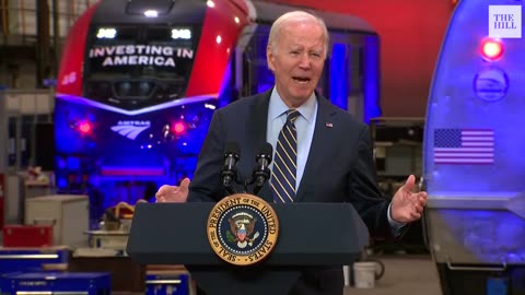 Biden announces $16 BILLION to rebuild America's railways